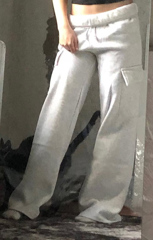 SINSAY WIDE LEG CARGO SWEATPANT